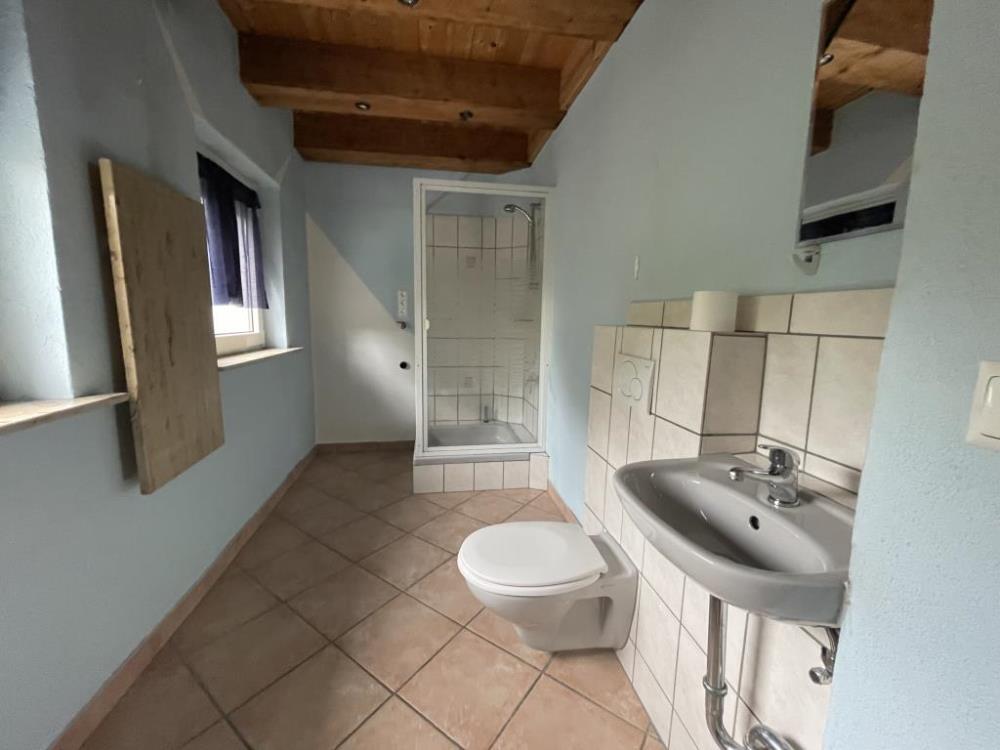 Doppelhaushälfte mit zwei Garagen - Gäste WC mit Dusche EG