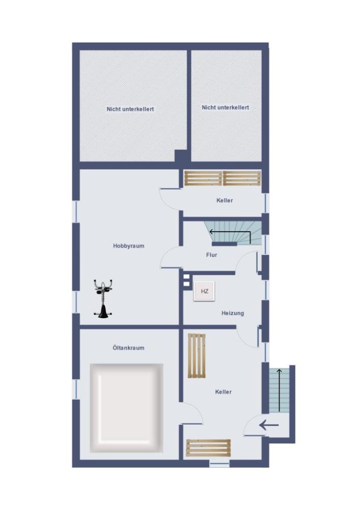 Einfamilienhaus mit zusätzlichem Bauplatz ***RESERVIERT*** - Skizze Grundriss Kellergeschoss