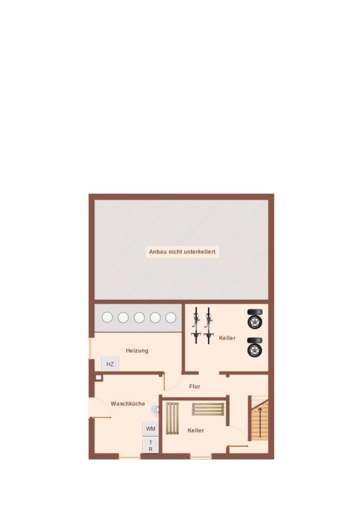 1-2 Familienhaus mit Carport und Doppelgarage ***VERKAUFT*** - Skizze Kellergeschoss