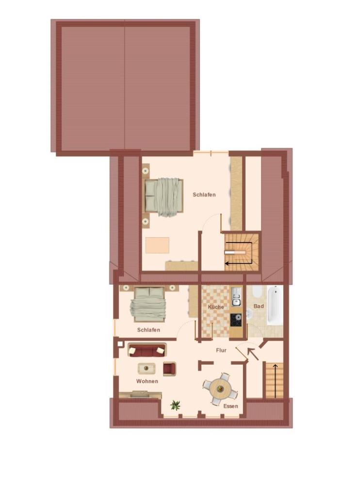 1-2 Familienhaus mit Carport und Doppelgarage ***VERKAUFT*** - Skizze Dachgeschoss