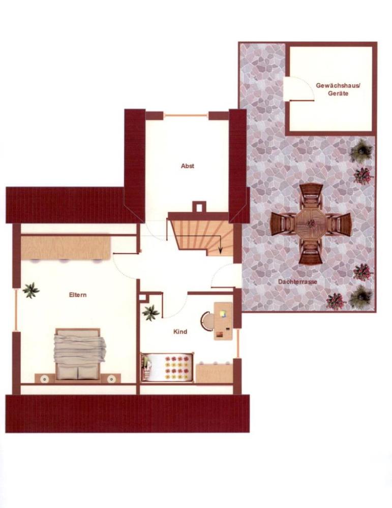 Sanierungsbedürftiges Einfamilienhaus mit Garage ***VERKAUFT*** - Grundriss Skizze Dachgeschoss