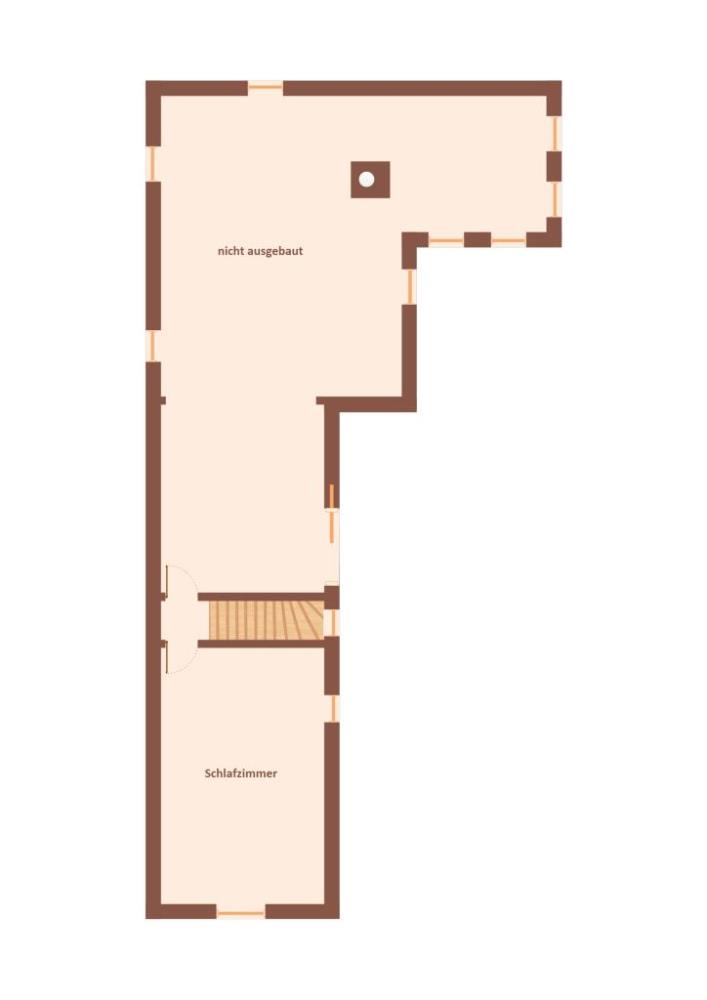 Wohnhaus mit Nebengebäude - Skizze Grundriss Obergeschoss